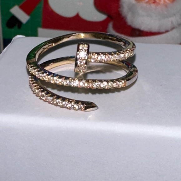 nail cubic Zarconia  a ring brand new - Picture 7 of 9